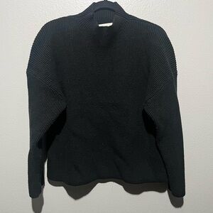 ABERCROMBIE AND FITCH- Black Turtle Neck Ribbed Sweater Size L